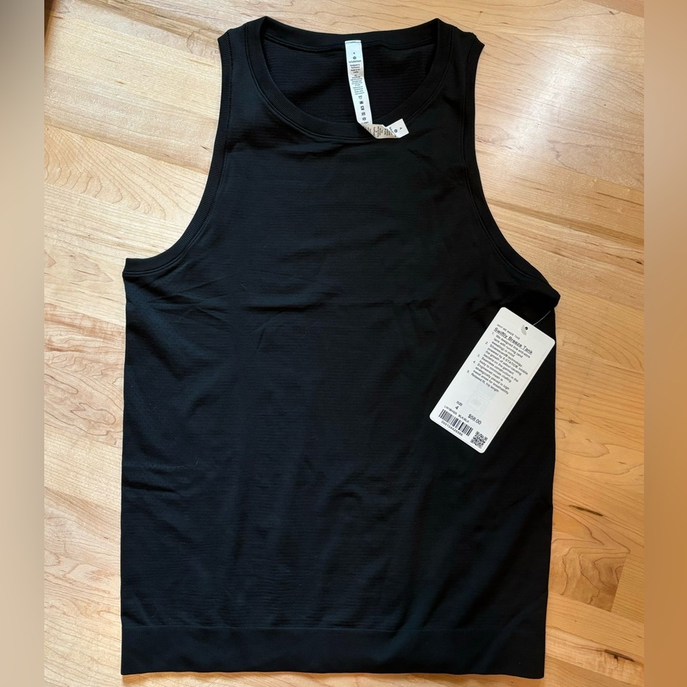 Lululemon Swiftly Breeze Tank - Black - Size 4